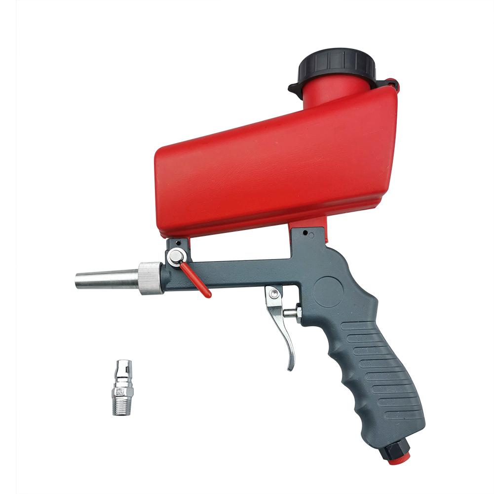 90 psi bærbar tyngdekraft pneumatisk sandblæserpistol letvægts aluminium håndholdt sprøjtepistol sprøjtepistol 700 cfm elværktøj