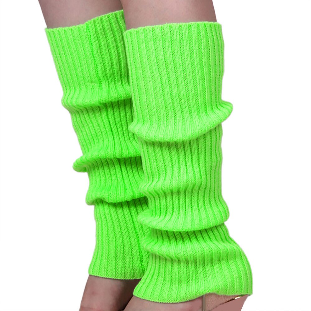 1Pair Women Kniting Leg Warmer Winter Knit Crochet Leg Warmers Fit For Sport Legging Lady Legging Foot Warmer