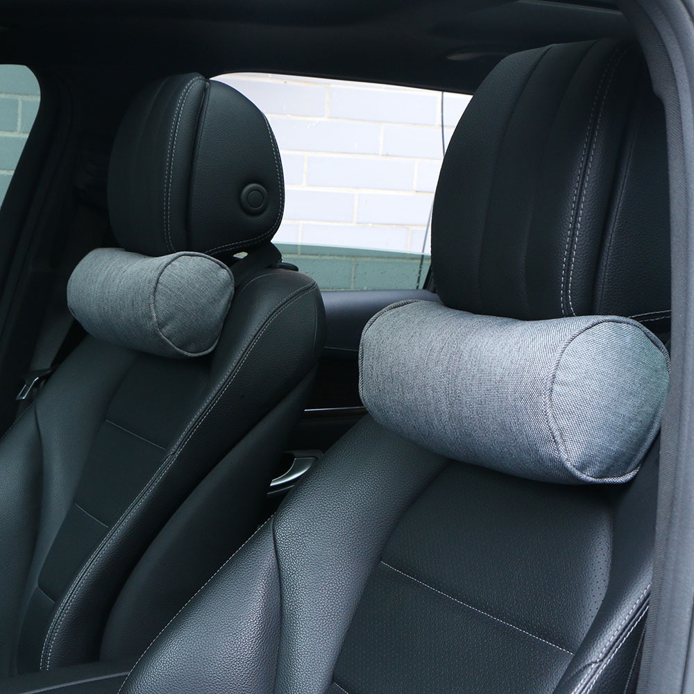 1 pc auton tyyny pellava sylinterimäinen niskatuki auton pitkän matkan tuki niskatuen suoja kaulanikama auto tyyny