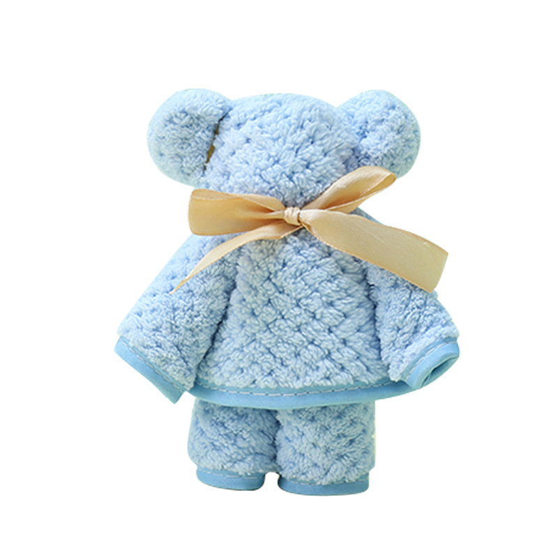 35x7 5cm/30x4 0cm/35x75cm Essuie-mains Ours Serviette Corail Polaire Serviette de Visage Doux Absorbant Serviette Propre Visage Serviette Pour Salle De Bain: 04 / 30x30cm