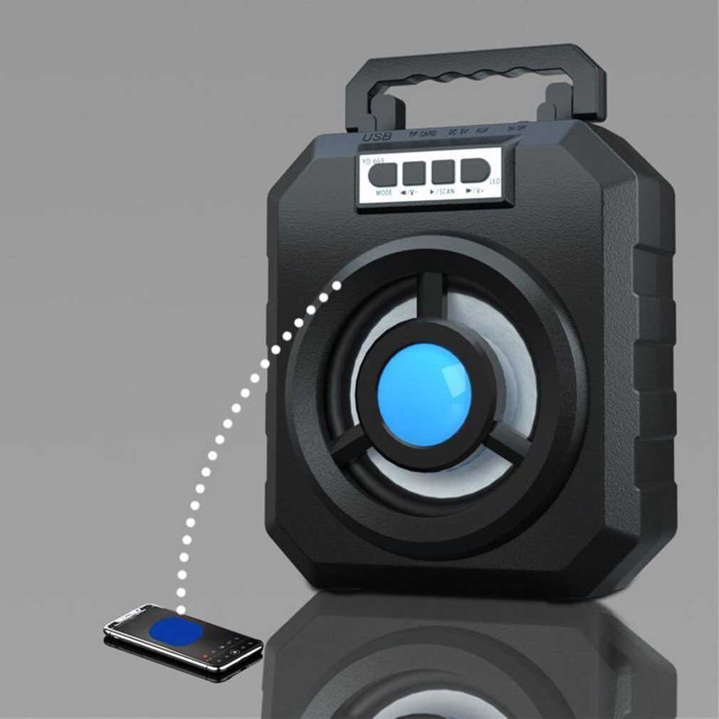 Portable Wireless Bluetooth Speaker Big Sound Stereo FM Radio LED Light Waterproof Portable Outdoor Speaker