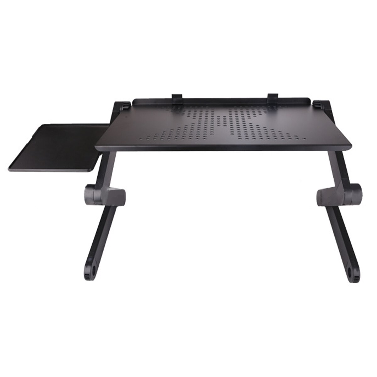 Adjustable Laptop Stand Aluminum Alloy Bed Table Stand Foldable Legs Laptop Notebook Riser Reading Holder Tray with Mouse Pad
