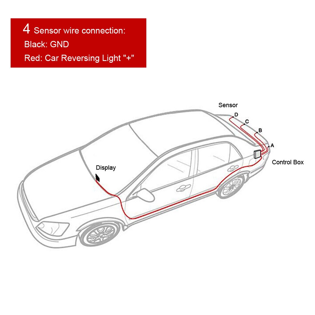 Multifunctional Car Premium Reversing and Parking Sensor System with Ultrasonic Sensors & LED Display For All Cars Parcking