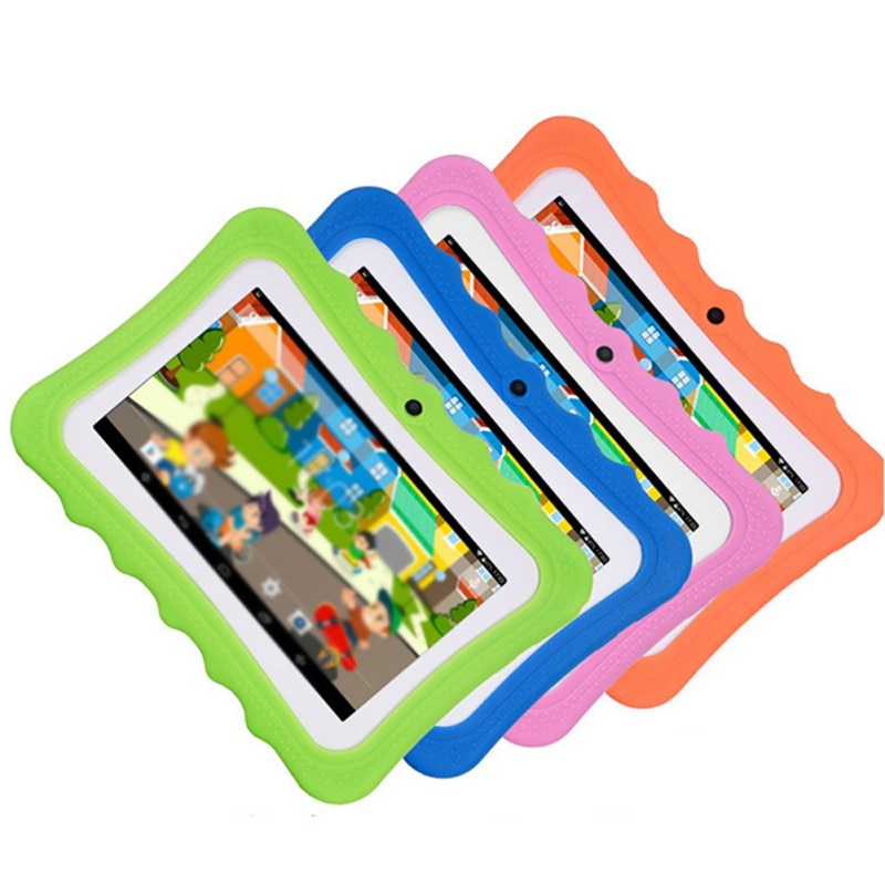 7 Inch Kids Tablet Android Dual Camera Wifi Onderwijs Game Voor Jongens Meisjes Eu Us Plug Muziek Voor kinderen Student