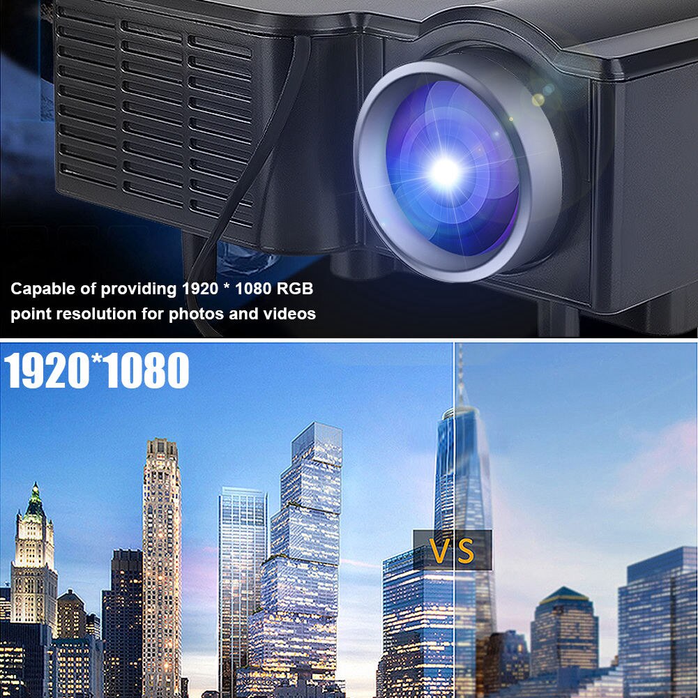 Mini LED Digital Home Theatre Full HD Projektor mit Remote-Control 400 ANSI Lumen 1920*1018 Auflösung