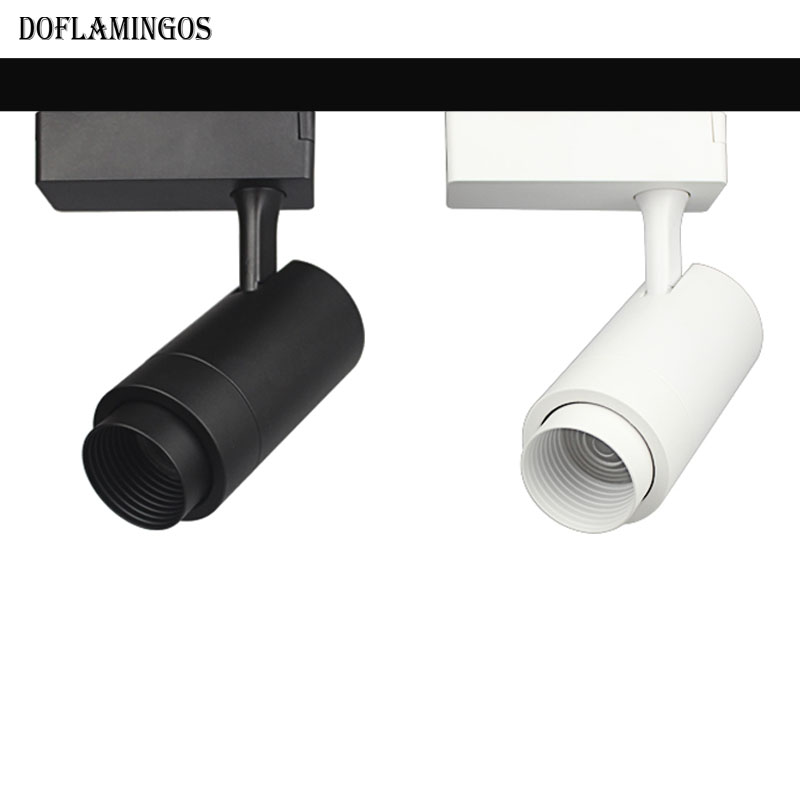 Scherpstellen CREE COB spoor spotlight kledingwinkel museum galerij fotografie tentoonstelling hall bar verstelbare focus spoor licht