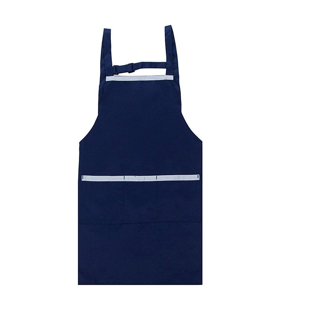 Delantal de trabajo de cocina para el hogar, panadería, cafetería, restaurante, servicio de comida multibolsillo con tiras ajustables Unisex de: Royal Blue