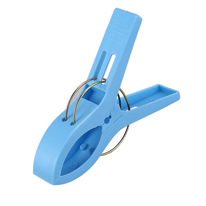 Pak  of 8 grote, felgekleurde plastic strandlakenknijpers met clips voor zonnebanken, verschillende kleuren