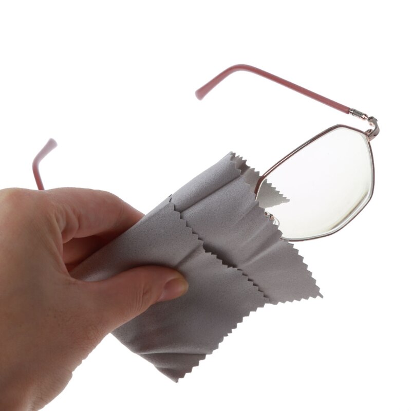 Chiffon microfibre Anti-buée pour lunettes, nettoyant pour lentilles, désembuage en daim réutilisable, accessoires pour lunettes