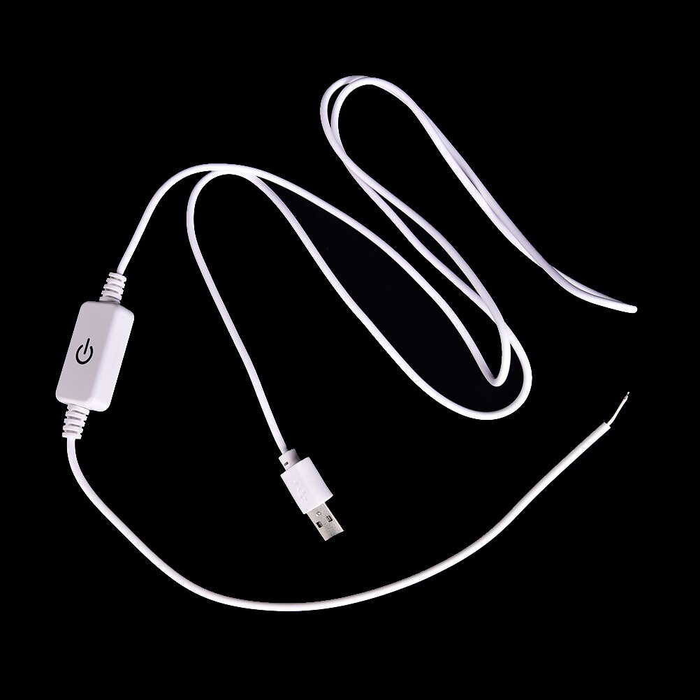 DC5-36V 2A Adjustable Brightness White USB LED Dimmer Touched Switch for LED Strip Lamp Dimmer Switch