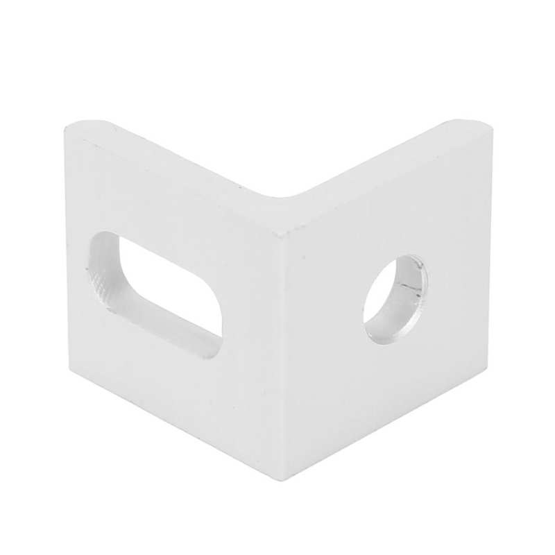 10Pcs Right Angle Corner Bracket 90 Degree Aluminum L Shaped Fixed Brace Industrial Furniture Fasteners