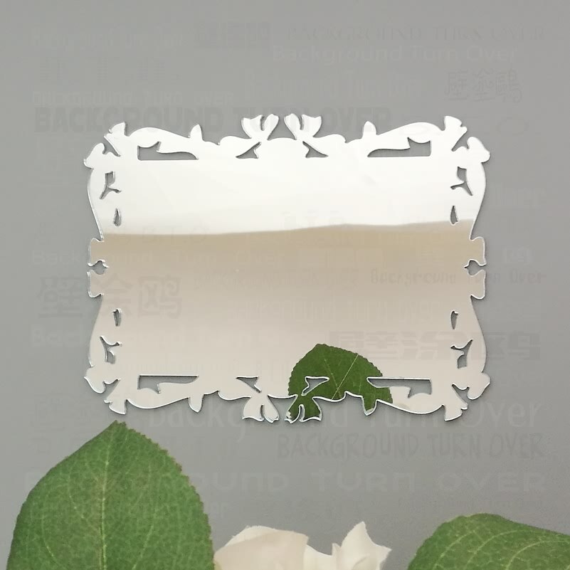 Rectangle Wall Table Bathroom Antique Framed Shaving Mirrored Makeup Large Plastic In The Decorative Mirror M009