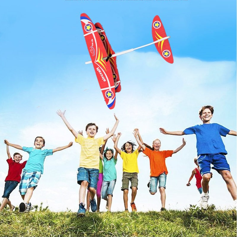 Oplaadbare Elektrische Vliegtuigen Kids Diy Vliegtuig Hand Gooien Condensator Glider Foam Vliegtuig Outdoor Speelgoed Voor Kinderen Jongens Meisjes