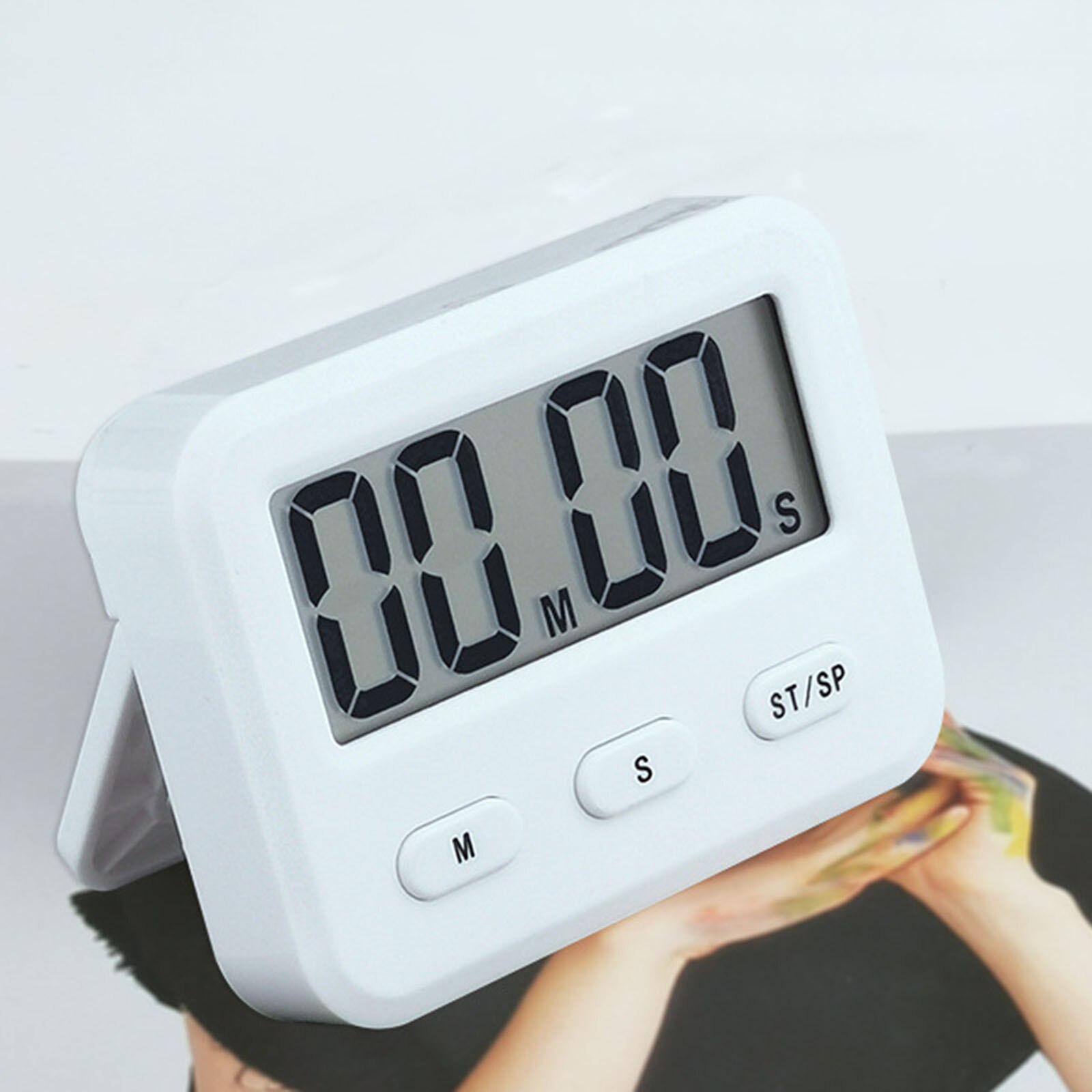 Digital Timer Cooking Kitchen Baking Electronic Timing Reminder ABS 7.8x5.9x1.9cm Countdown White Timer Dedicated
