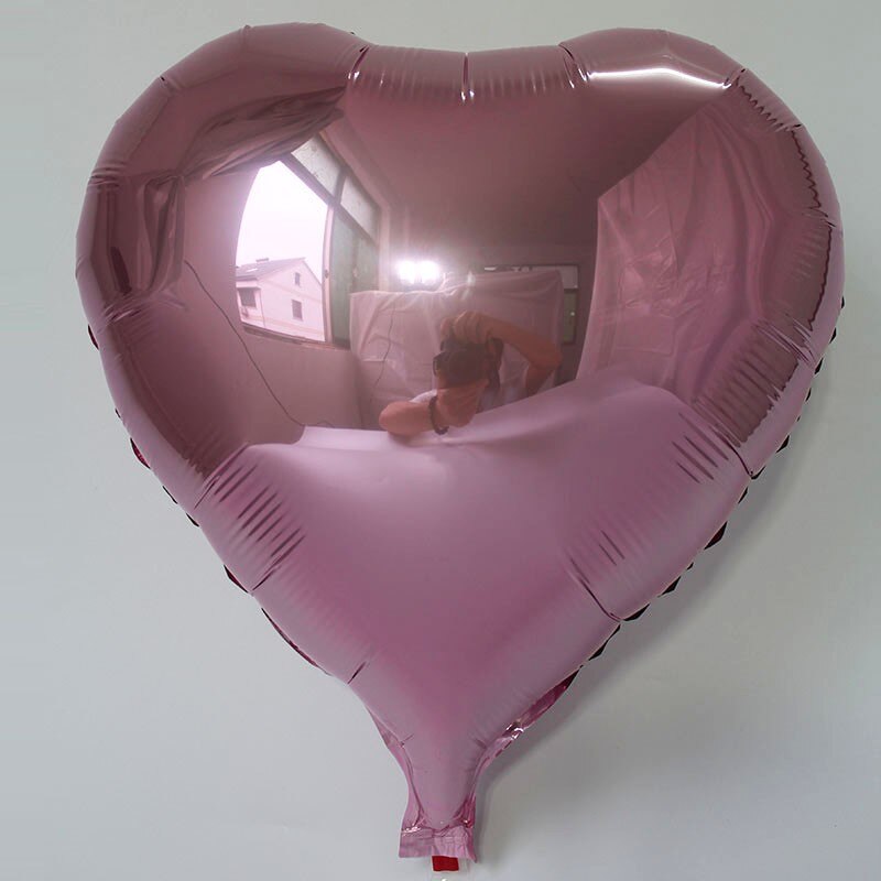 20 stk/parti 18 tommer hjerteformede ballon helium balloner folie bryllup fødselsdagsfest dekorationer børn event fest forsyninger: Lyserød
