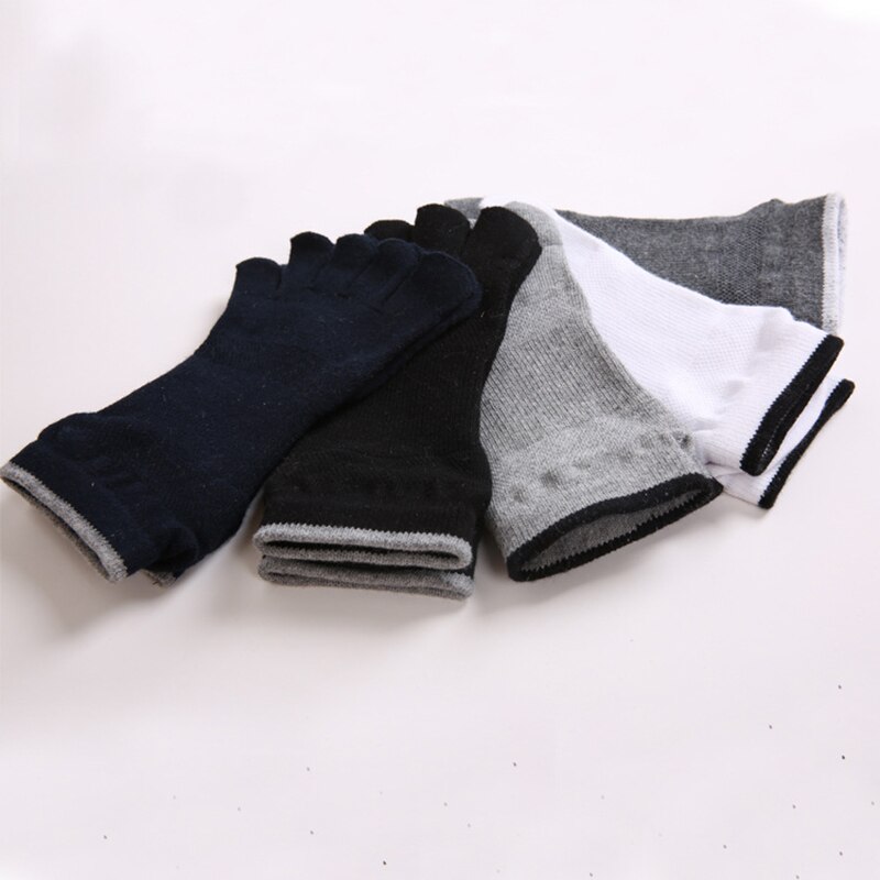 5 Paren/partij Mannen Vijf Teen Yoga Sokken Japanse Stijl Split Teen Sport Sokken Dunne Ademende Casual Active Wear Katoen Enkel sokken: mixed color