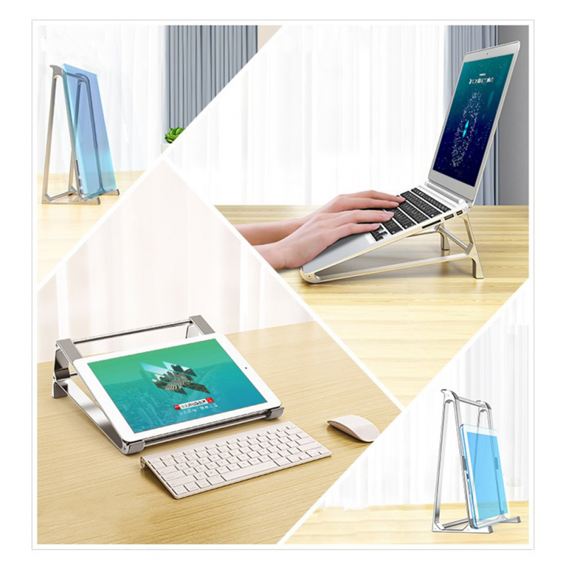 New aluminum laptop stand, portable notebook support holder for macbook pro computer, riser stand, cooling bracket