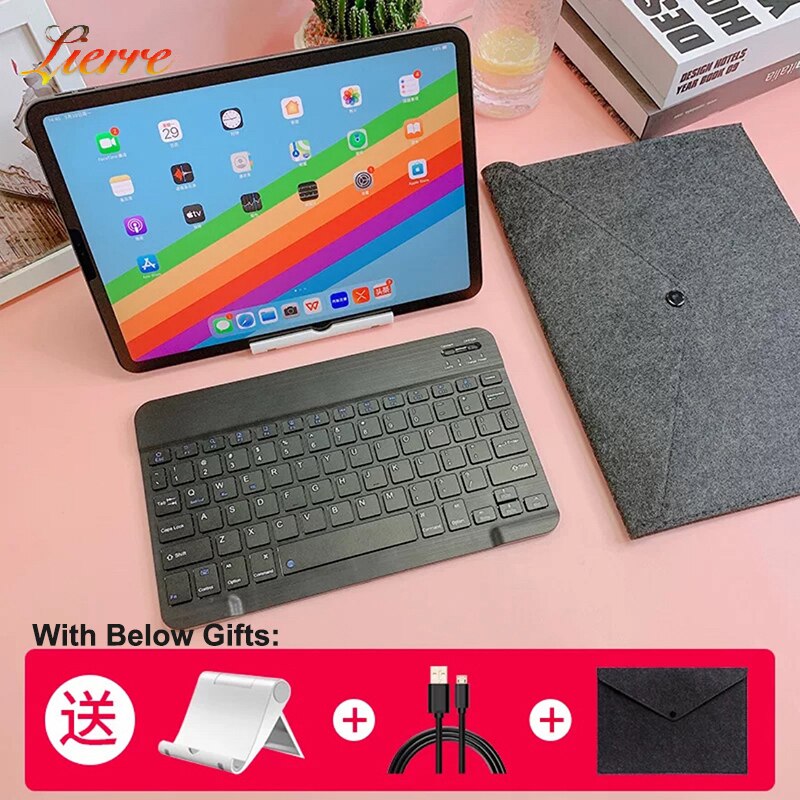 LierreRoom Bluetooth-compatible Keyboard For Apple iPad Xiaomi Samsung Huawei Phone Tablet Wireless Keyboard For Android Windows: B1