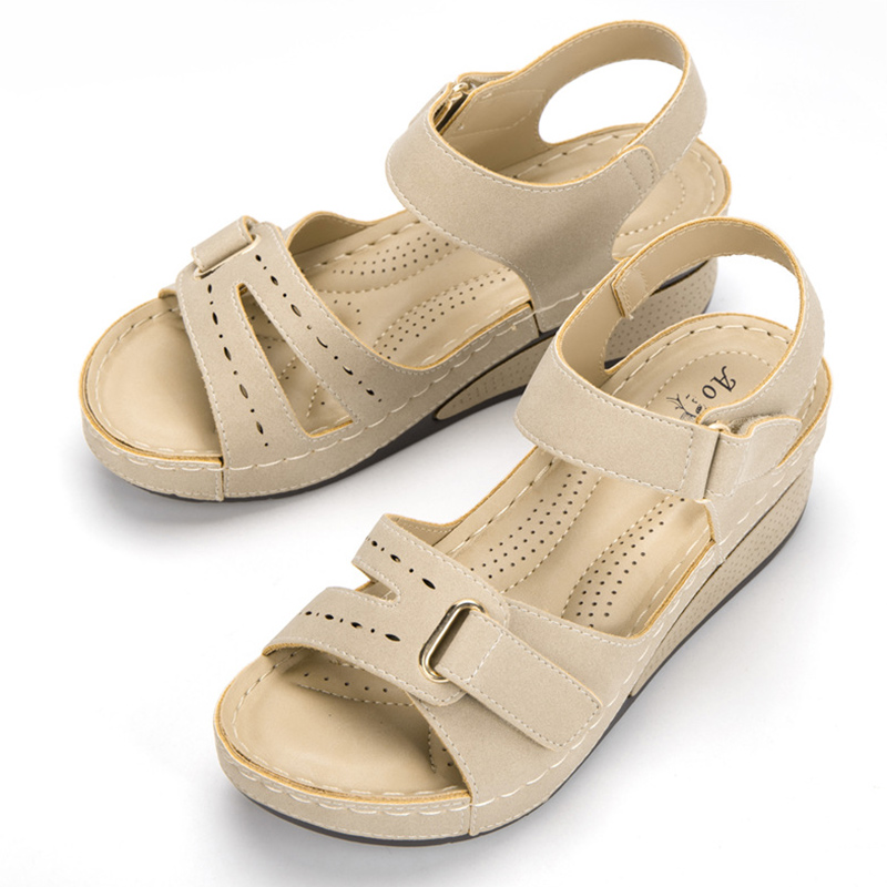 Frauen Sandalen Weichen Boden Keil Fersen Sandalen Sommer Schuhe Frauen Plattform alias Mujer Elegante Keile Schuhe Für Frauen Tacon