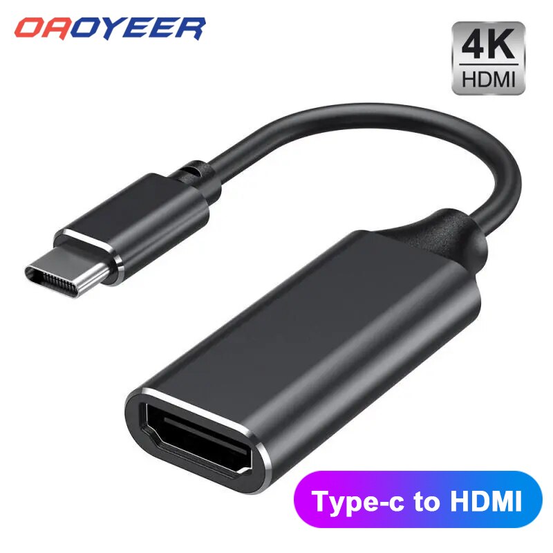 Usb c til hdmi-kompatibel adapter 4k 30hz kabel type c til macbook samsung galaxy  s10 huawei mate  p20 pro usb-c hdmi-adapter