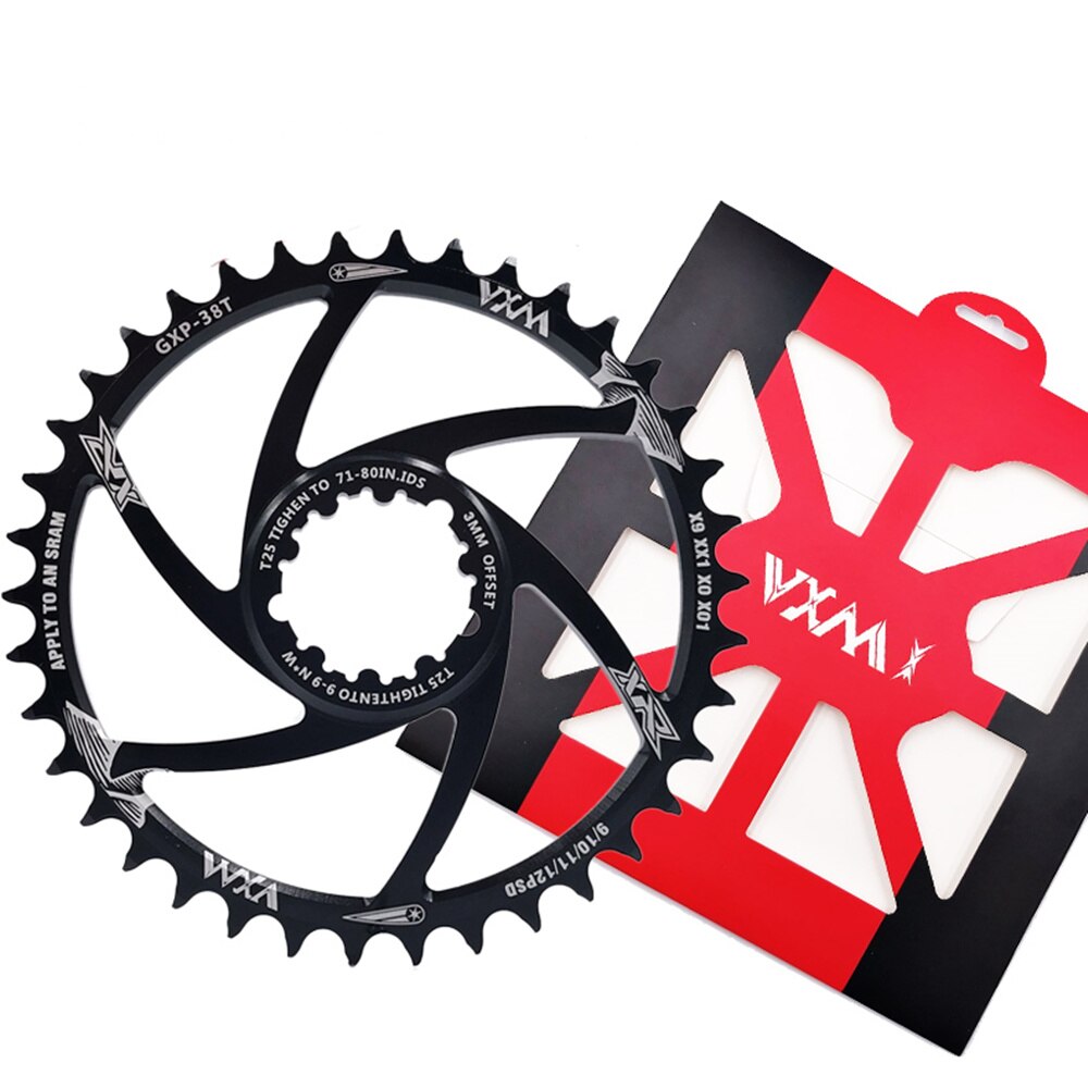 VXM MTB GXP bicicleta platos y bielas piñón fijo manivela 34T 36T 38T 40T engranaje Chainwhee sram gx xx1 X1 x9 GXP pedivela Offset 3MM: 38t