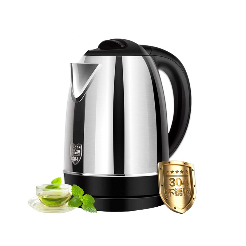 1.7L Mini Bule de Chá de aço inoxidável chaleira Elétrica caldeira de água fervente pote de desligamento automático 1800W rápido aquecedor de água 220V DA UE
