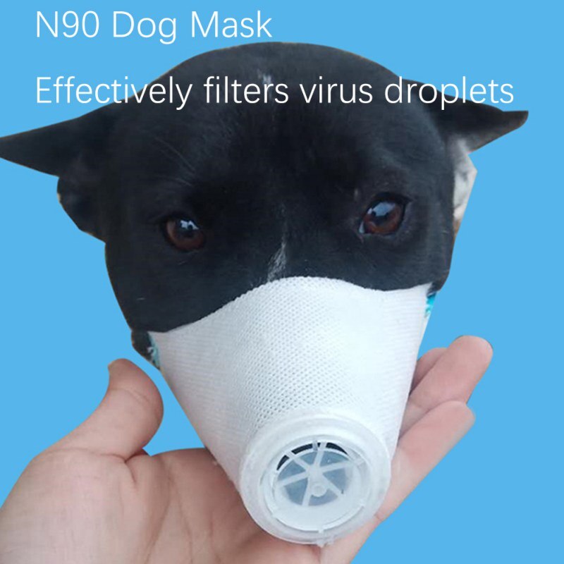 Mascarilla antipolvo y antibacteriana para perros, antihumo, para viajes al aire libre, S/M/L, novedad