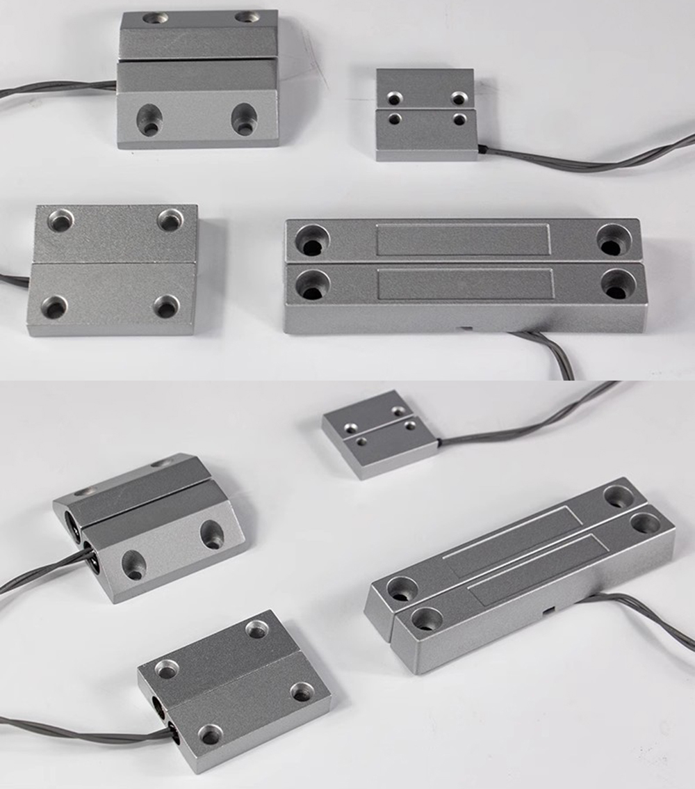 Nc Tür Sensor Metall verdrahtete Rolltor Magnet kontakt Schilf Schalter für Sicherheits alarmsystem