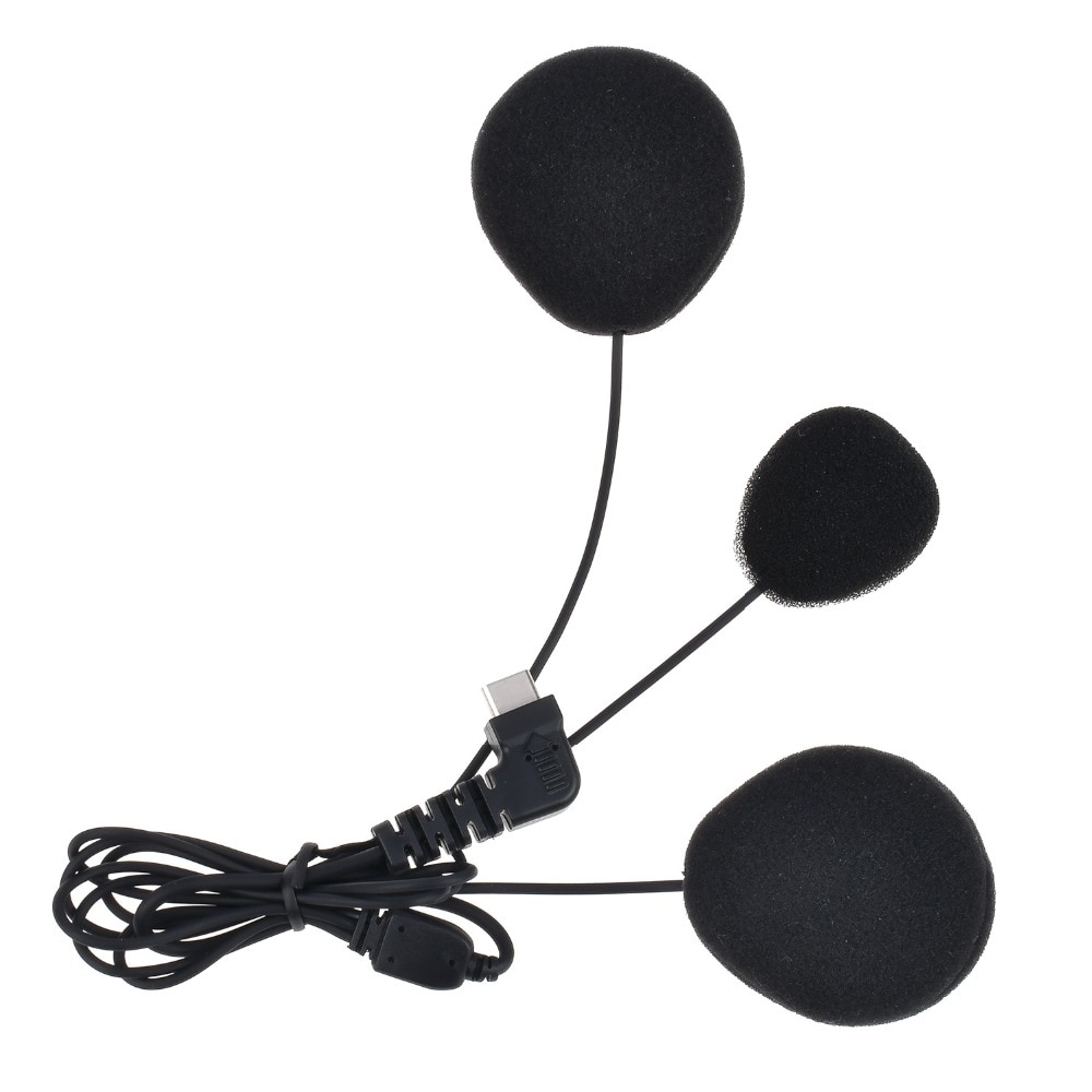 Fodsports-intercomunicador BT-S2 Pro S3 para casco, auriculares con interfaz tipo C, altavoz para motocicleta con micrófono duro/suave