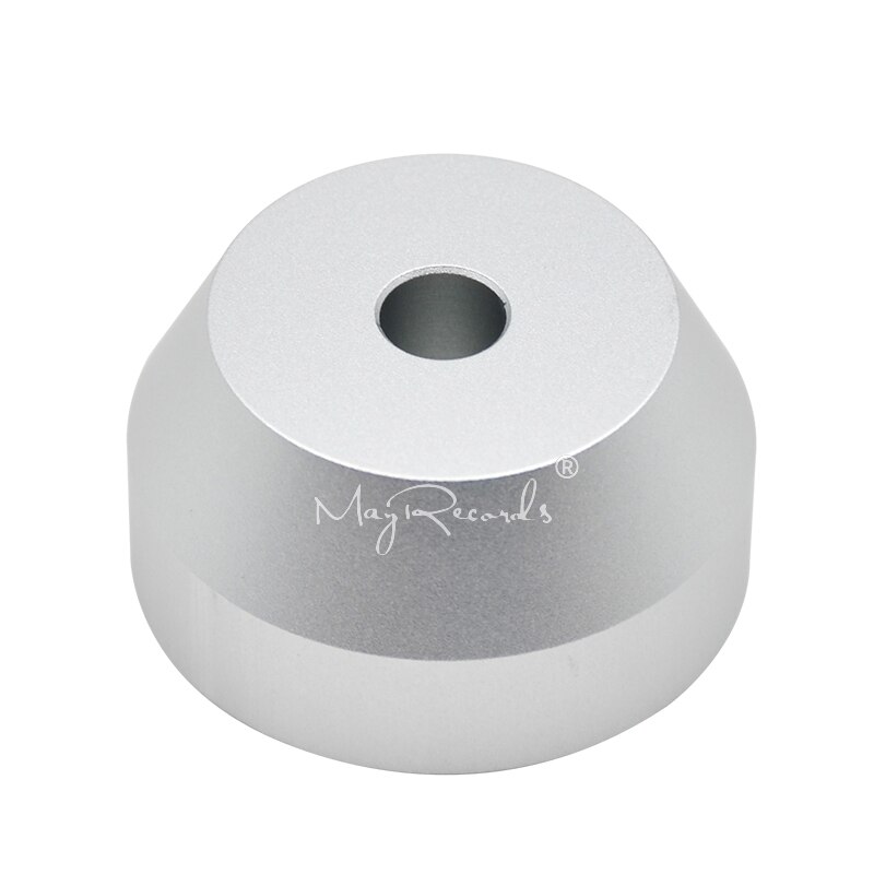 45 RPM Zilver Adapter Duurzaam Massief Aluminium Center Adapter voor 7 inch Records Vinyl