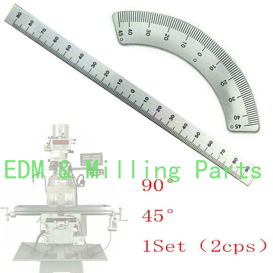 1Set "2pcs" Bridgeport Mill Milling Machine CNC Part 45 Degree + 90 Degree Angle Plate For Bridgeport