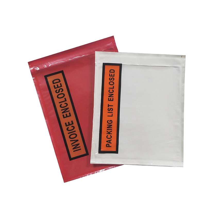 Enveloppe transparente avec facture, étiquette d'expédition, auto-adhésive, 50 pièces, 4,5x5,5 7x10