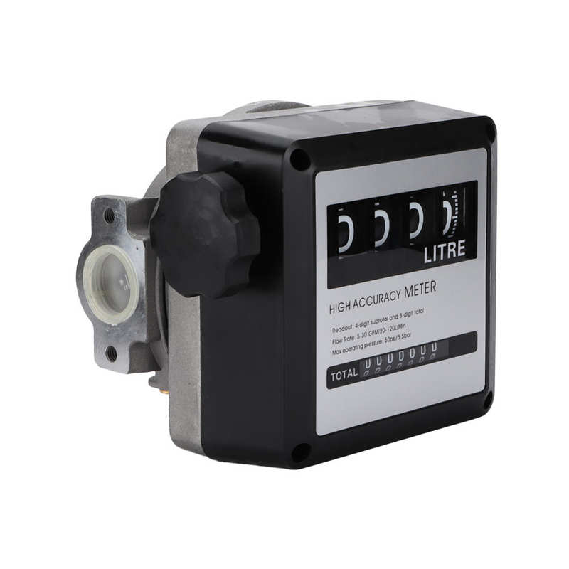 Débitmètre de carburant à 4 chiffres, grand écran, 5-30 gpm, 20-120 l/Min, haute précision pour compteur de débit d&#39;essence