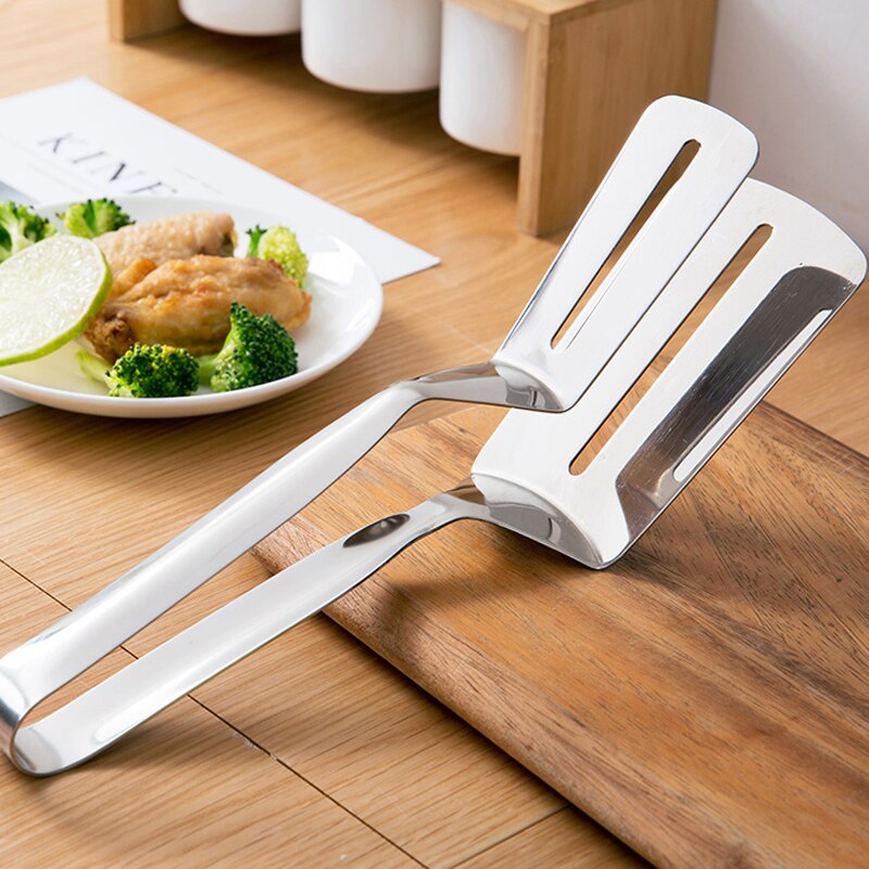 Pinzas para alimentos de acero inoxidable pescado frito filete Clip pinza para barbacoa parrilla Tong no-Stick barbacoa parrilla cocina pinza de cocina herramientas