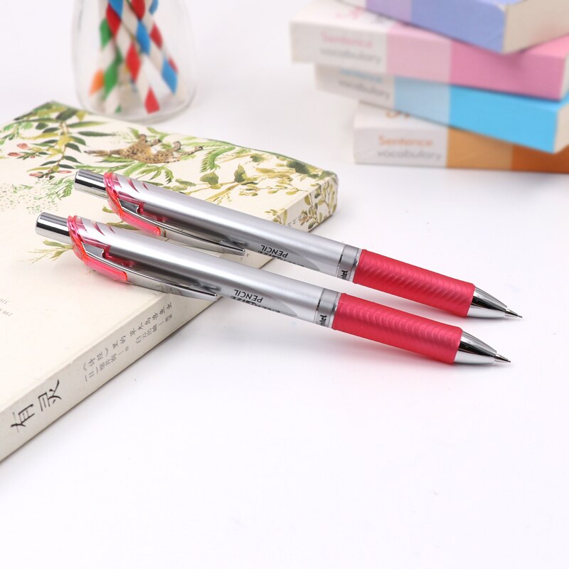 Japanese Pentel mechanical pencil PL75 rubber pen holder, used for writing hand-painted comics and sketches in the office. Mecha
