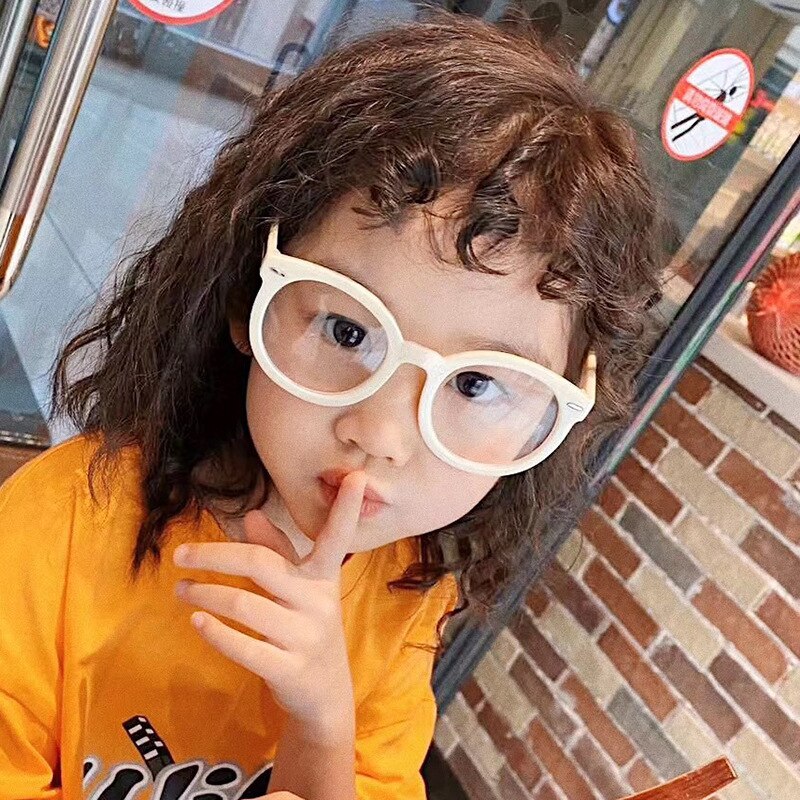 Blue Light Kids Glasses Boy Girl Child cat eye Frame Transparent Sun Glasses Anti Glare Prescription Glasses UV400