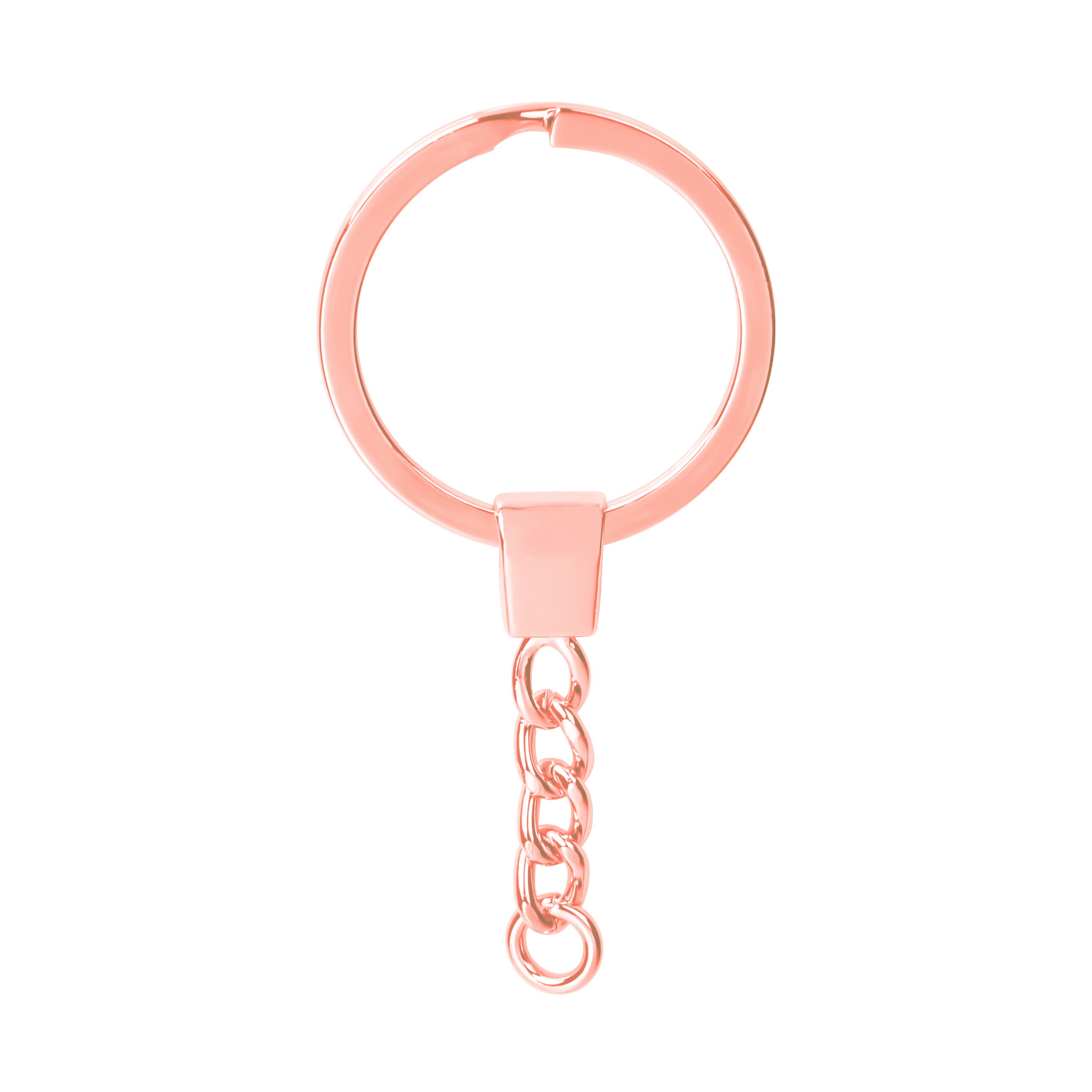 10Pcs 30mm Runde Glas Foto Living Memory Schwimm Medaillon Anhänger Keychain Medaillon Medaillon llavero Schlüsselring Schmuck: 24385- Rose Gold