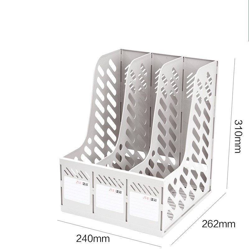 PP Plastic 3Layer File Tray Office Home Desk Documents Organizer Case Filling Holder Unassembled
