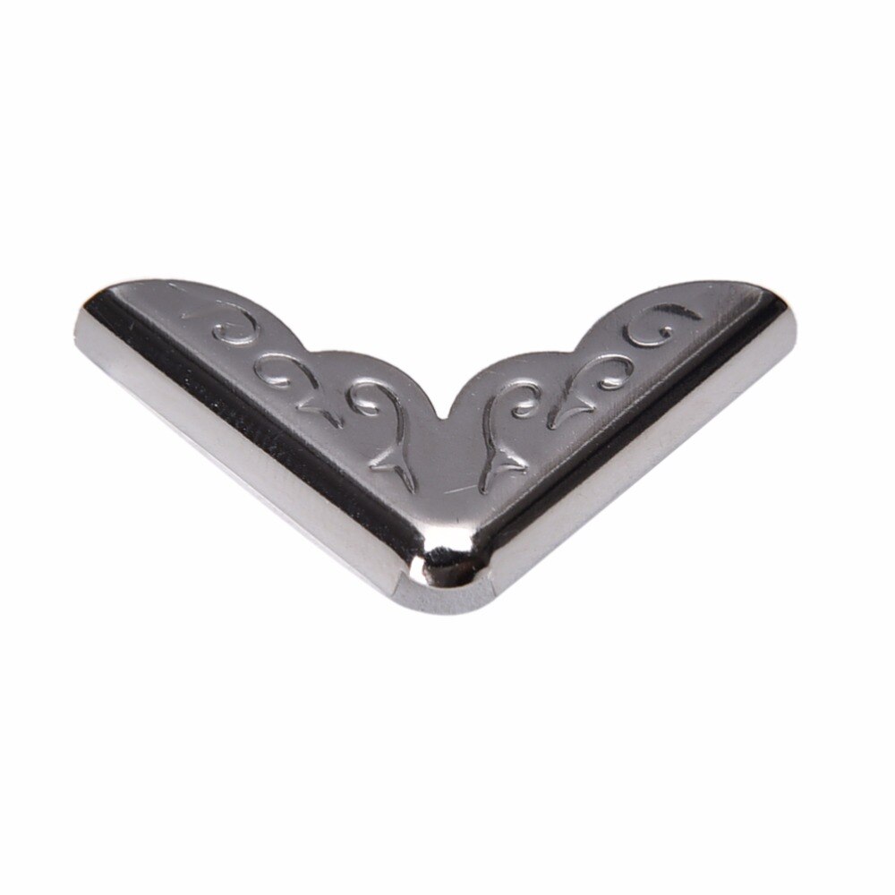 12Pcs Metal Corners For Books Scrapbooking Photo Albums Menus Corner Protectors Metal Crafts DIY