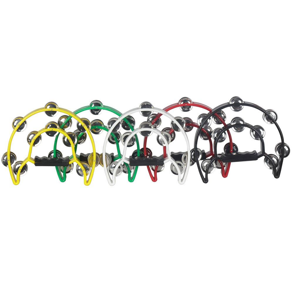 Pandereta Musical con doble fila de Metal, tambor de percusión, para , instrumentos de percusión