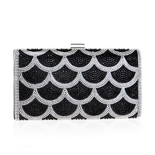 SEKUSA Diamanten Snoep Avondtasje Zomer Mode Vrouwelijke Kleine Dag Clutch Schouder Chain Handtassen Telefoon Sleutel Portefeuilles: YM1099black