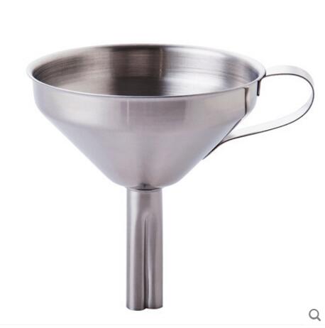 Stainless Steel Funnel kitchen with bracket Oil conical funnel Sugar syrup dispenser
