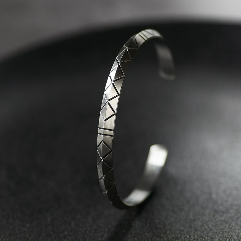 Pulsera vikinga Futhark para hombre y mujer, joyería escandinava, símbolo pagano,