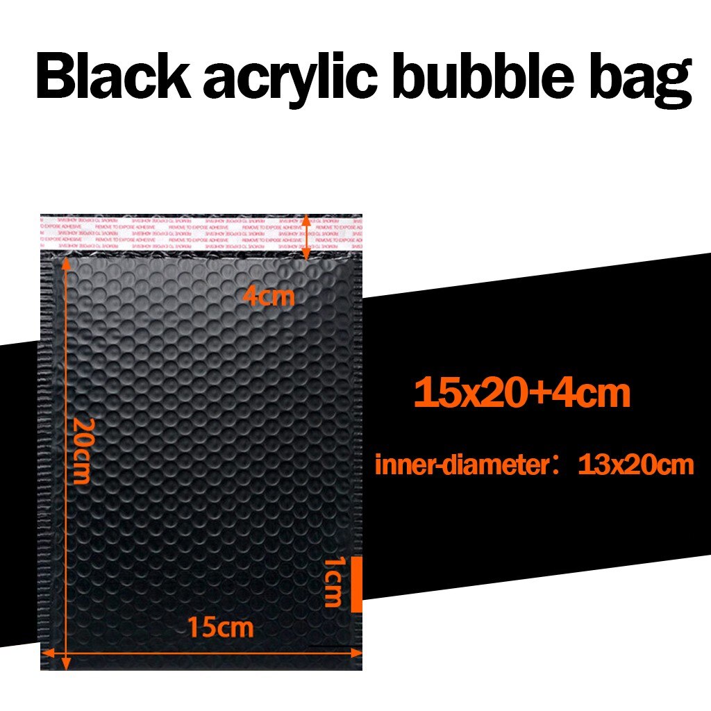 5/25/50Pcs black bubble mail thickened envelope packaging postal express bag for packaging waterproof and shockproof: 15X20cm / 50pcs