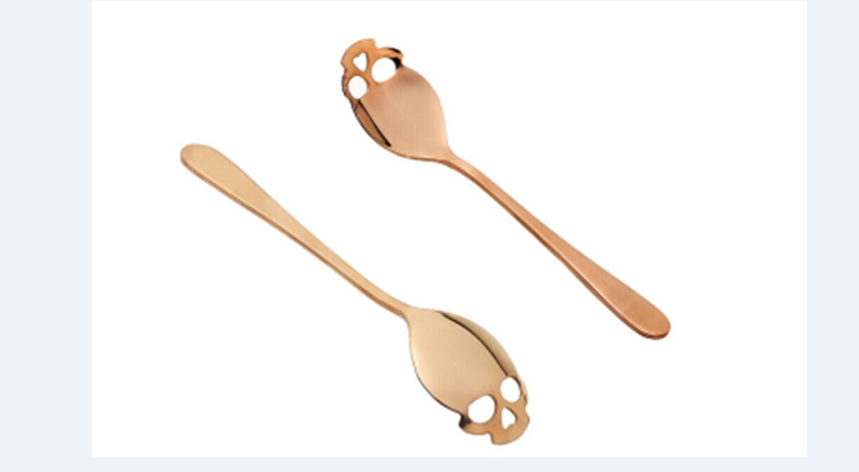 Creatieve Suiker Schedel Thee Lepel Rvs Zilverwerk Skelet Voor Thee Koffie: A4