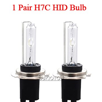SUKIOTO-balasto para coche, lámpara de bombilla de Xenón H7C HID de 55W, CA 55W, Canbus, 4300K, 5000K, 6000K, sin Error, Kit de balasto Canbus: 1 Pair 55W H7C Bulb / 6000K H7C