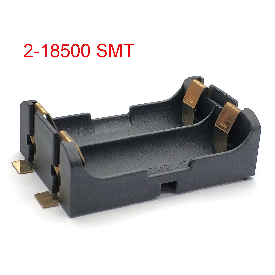 18500 Battery Holder SMT SMD THM 18500 Battery Storage Case 18500 Battery Box with Pins: Blue
