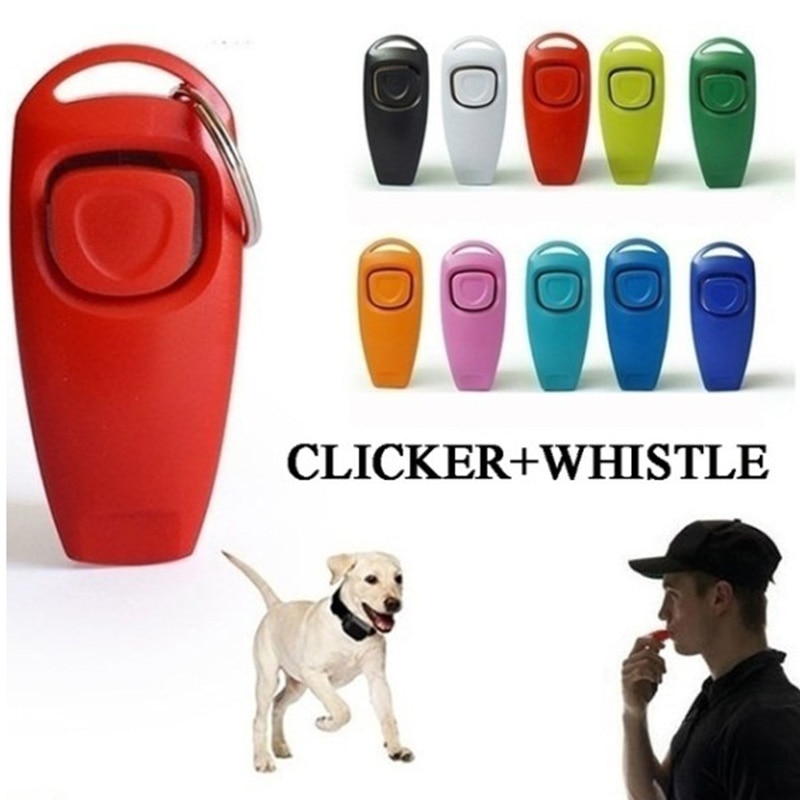 Two together 1 dog training ring pet ring piece + whistle training dog whistle with key chain