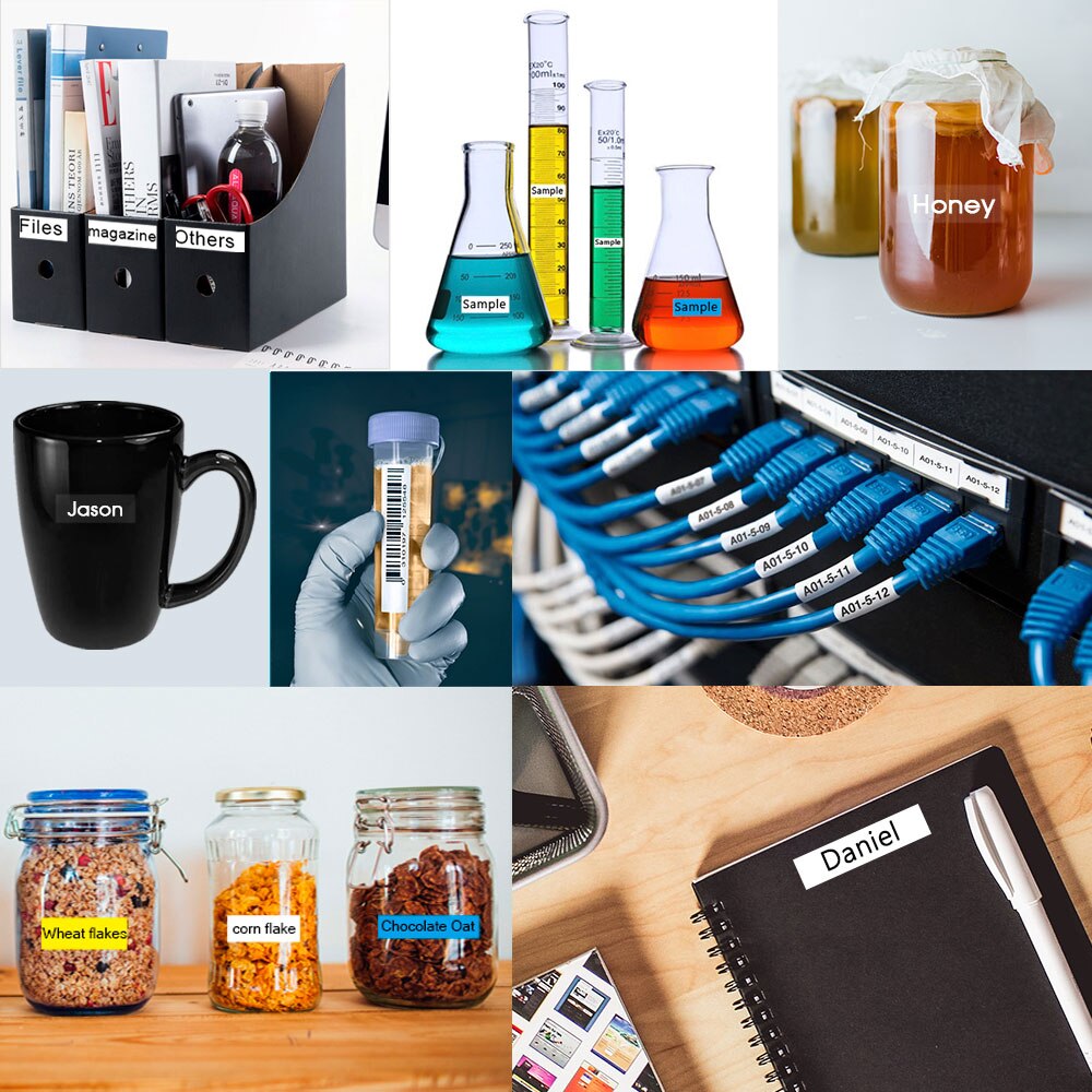 24mm Tape For Dymo D1 Label Tape 53710 53713 53714 53715 53716 53717 53718 53719 Printer Ribbon For Dymo LabelManager 400 450