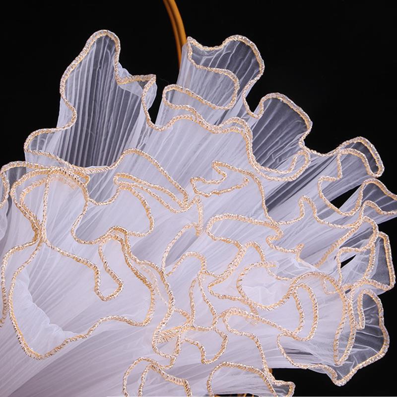 onda filato fiore avvolgere carta perla d'argento oro ordinare onda pizzo filato mazzo fai da te confezione regalo decorazione per feste 28cm * 4.5m: Kaki scuro